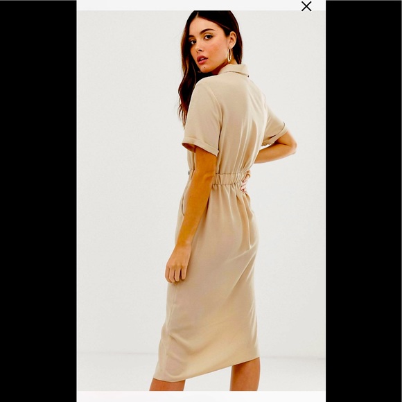 Asos design ‘Tux Midi’ dress - Picture 8 of 10